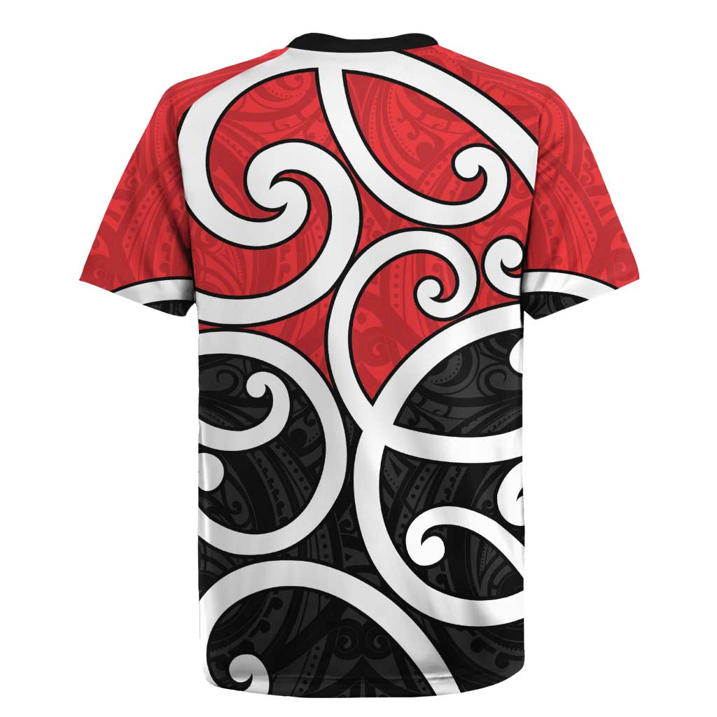 New Zealand Rugby Jersey Maori Koru Tino Rangatiratanga Color LT14 - Polynesian Pride
