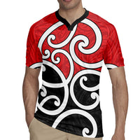 New Zealand Rugby Jersey Maori Koru Tino Rangatiratanga Color LT14 - Polynesian Pride