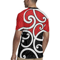 New Zealand Rugby Jersey Maori Koru Tino Rangatiratanga Color LT14 - Polynesian Pride
