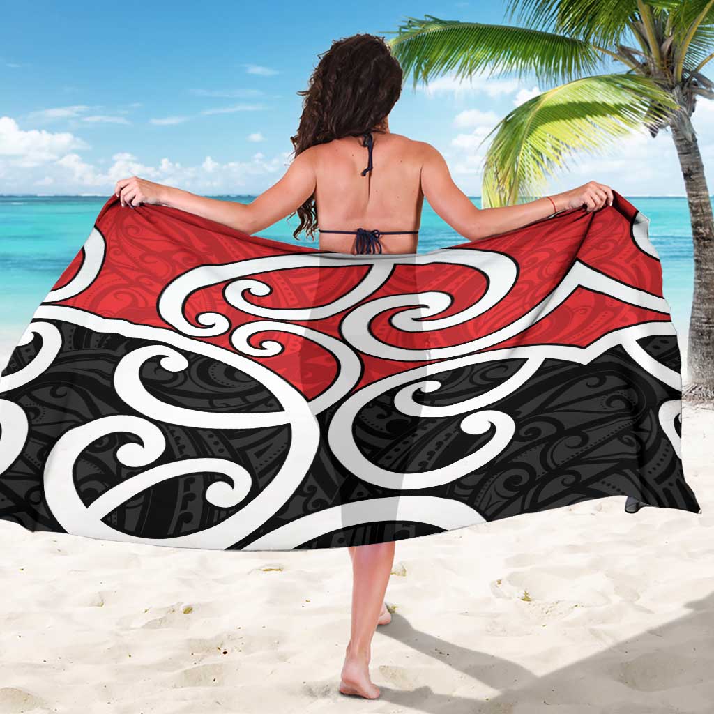 New Zealand Sarong Maori Koru Tino Rangatiratanga Color LT14 - Polynesian Pride