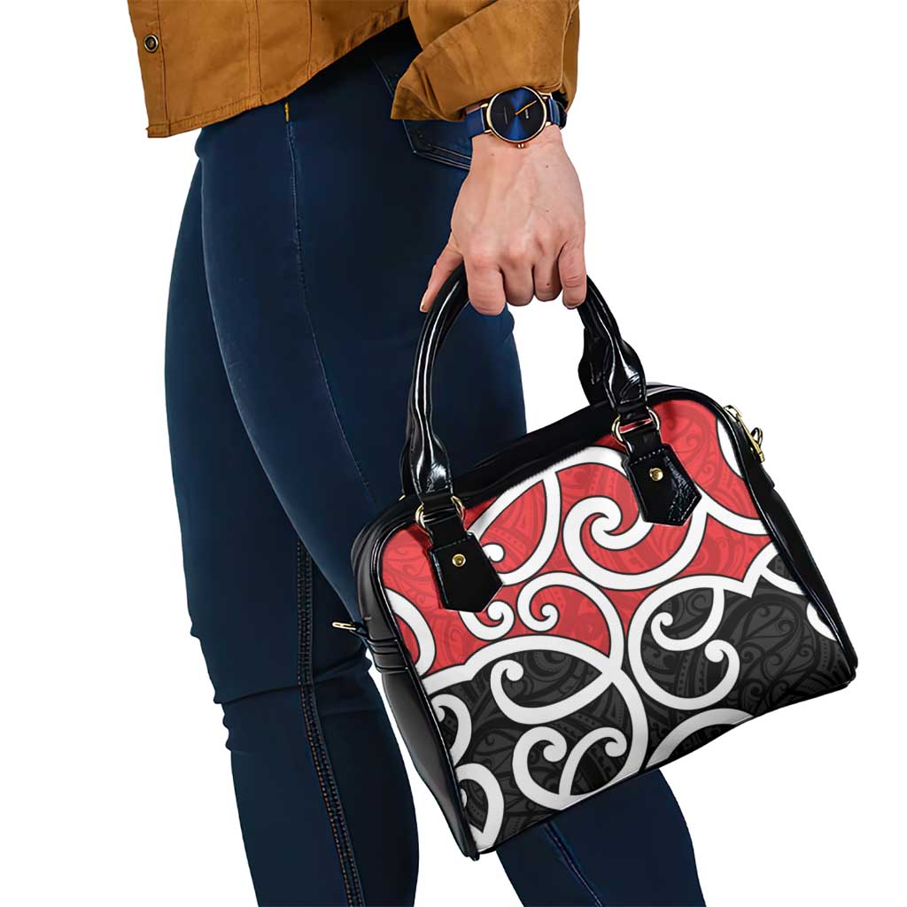 New Zealand Shoulder Handbag Maori Koru Tino Rangatiratanga Color LT14 - Polynesian Pride