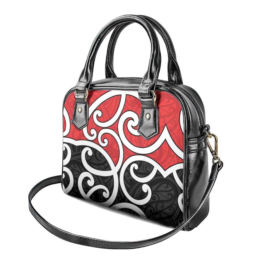 New Zealand Shoulder Handbag Maori Koru Tino Rangatiratanga Color LT14 - Polynesian Pride