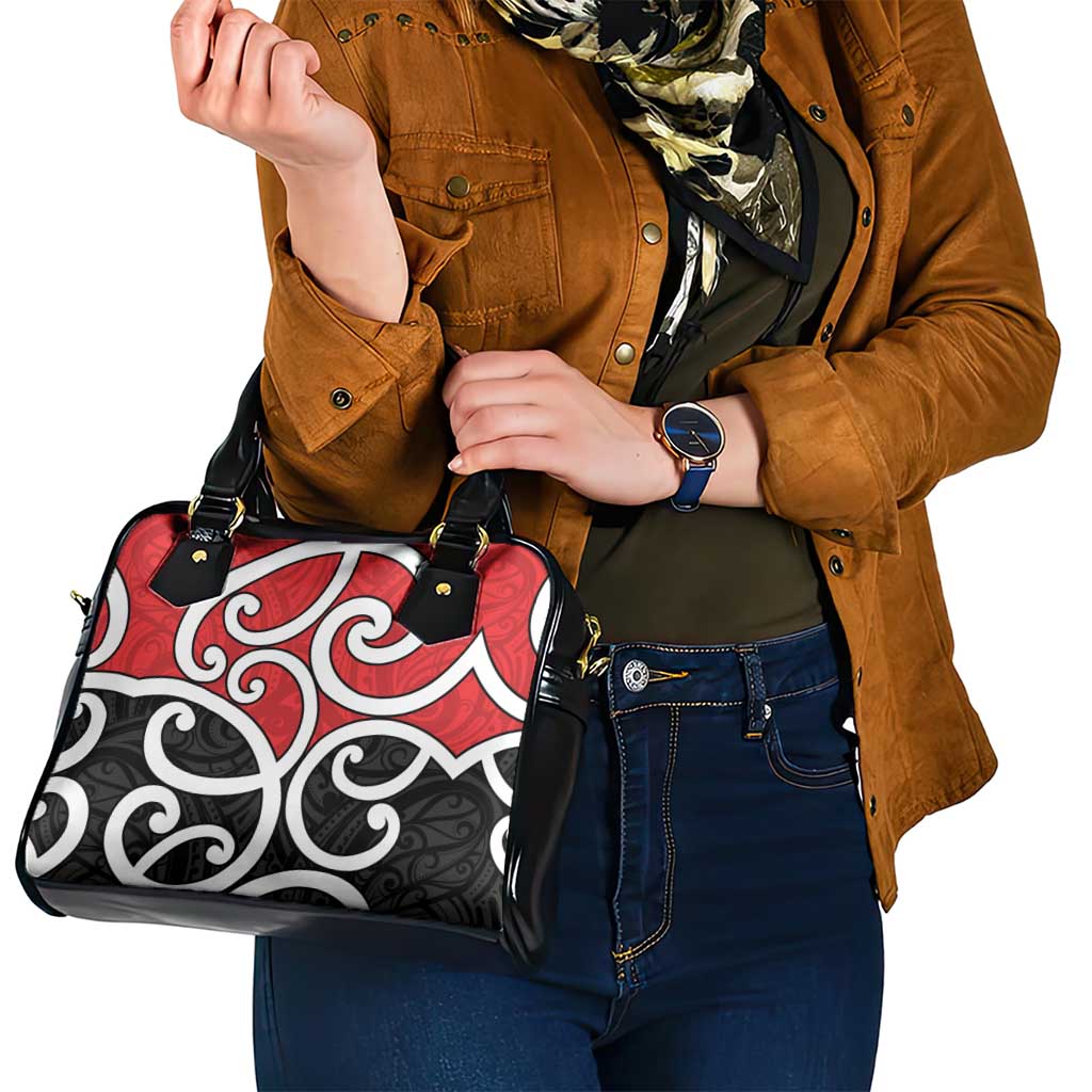 New Zealand Shoulder Handbag Maori Koru Tino Rangatiratanga Color LT14 - Polynesian Pride