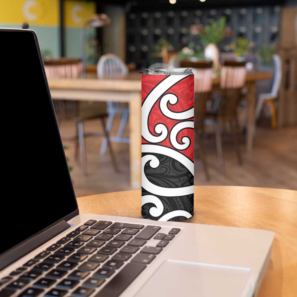 New Zealand Skinny Tumbler Maori Koru Tino Rangatiratanga Color LT14 - Polynesian Pride