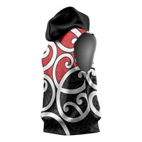 New Zealand Sleeveless Hoodie Maori Koru Tino Rangatiratanga Color LT14 - Polynesian Pride