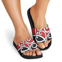 New Zealand Slide Sandals Maori Koru Tino Rangatiratanga Color LT14 - Polynesian Pride