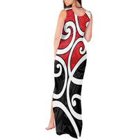 New Zealand Tank Maxi Dress Maori Koru Tino Rangatiratanga Color LT14 - Polynesian Pride