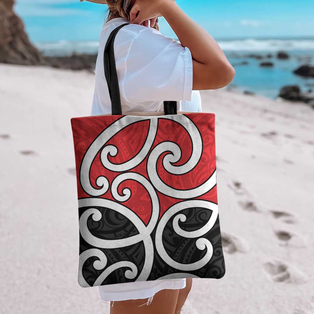 New Zealand Tote Bag Maori Koru Tino Rangatiratanga Color LT14 - Polynesian Pride