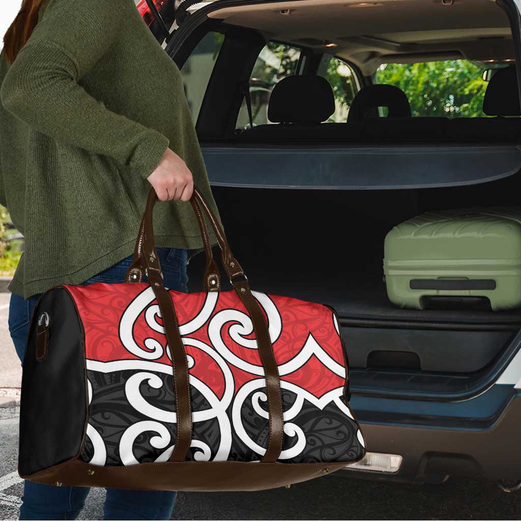 New Zealand Travel Bag Maori Koru Tino Rangatiratanga Color LT14 - Polynesian Pride