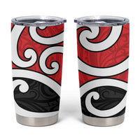 New Zealand Tumbler Cup Maori Koru Tino Rangatiratanga Color LT14 Red - Polynesian Pride