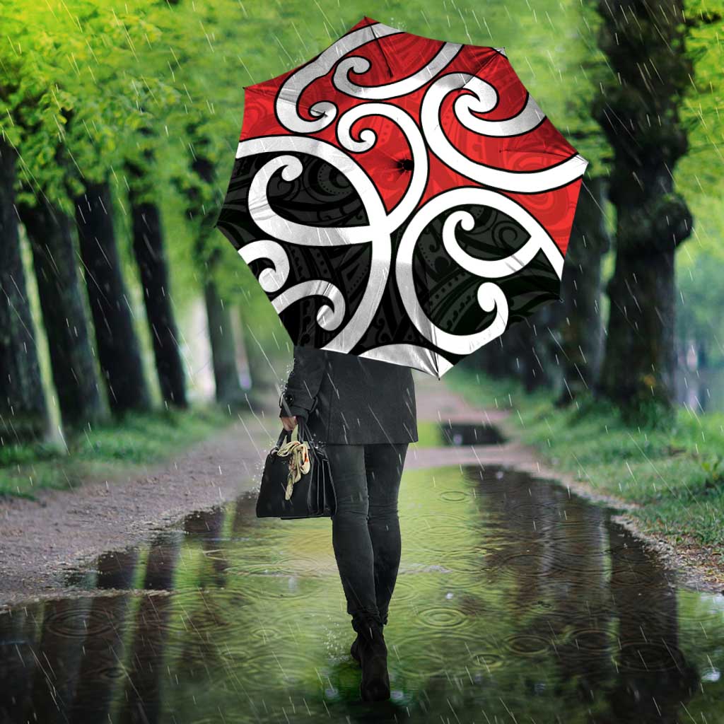 New Zealand Umbrella Maori Koru Tino Rangatiratanga Color LT14 - Polynesian Pride