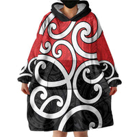 New Zealand Wearable Blanket Hoodie Maori Koru Tino Rangatiratanga Color LT14 - Polynesian Pride