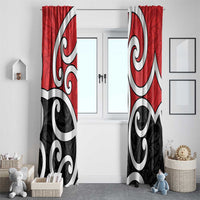 New Zealand Window Curtain Maori Koru Tino Rangatiratanga Color LT14 - Polynesian Pride
