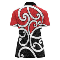New Zealand Women Polo Shirt Maori Koru Tino Rangatiratanga Color - Polynesian Pride
