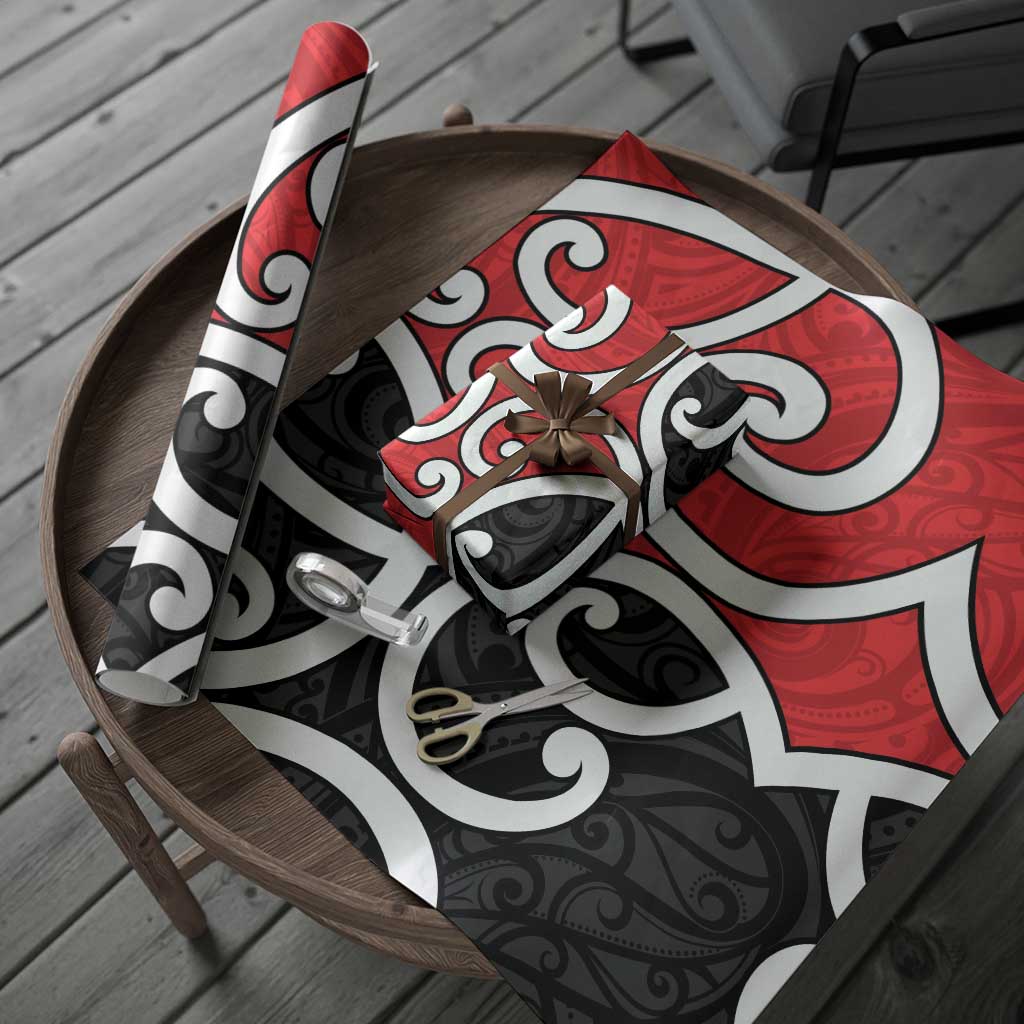 New Zealand Wrapping Paper Maori Koru Tino Rangatiratanga Color LT14 - Polynesian Pride