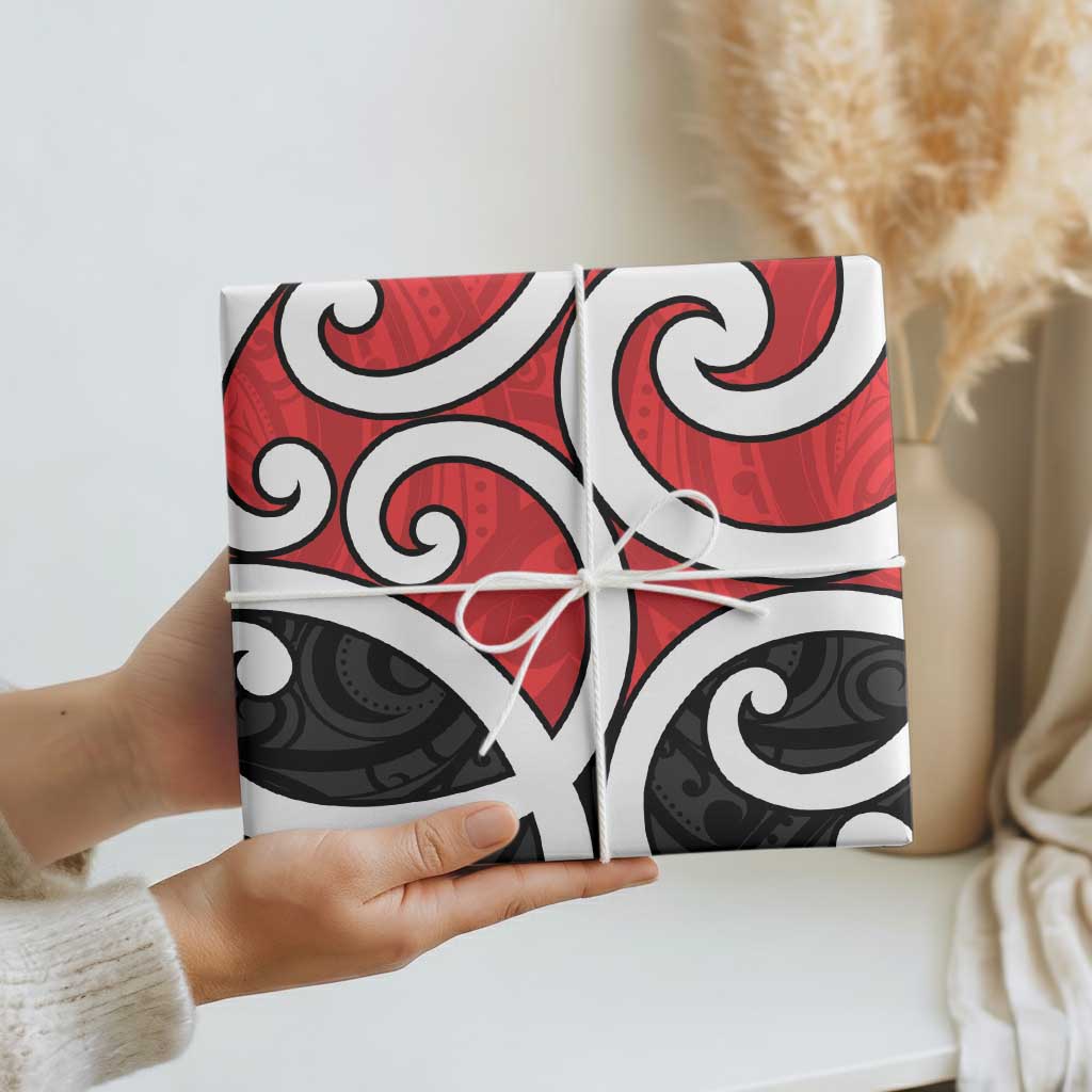 New Zealand Wrapping Paper Maori Koru Tino Rangatiratanga Color LT14 - Polynesian Pride