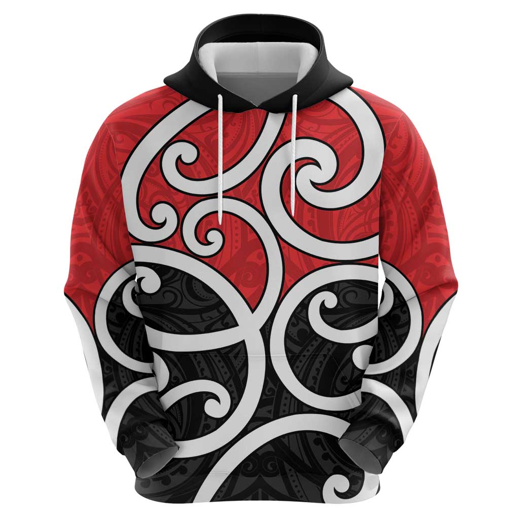 New Zealand Zip Hoodie Maori Koru Tino Rangatiratanga Color LT14 - Polynesian Pride