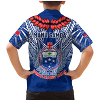Samoa Rugby Family Matching Mermaid Dress and Hawaiian Shirt 2023 Go Manu Samoa With Ula Fala Style LT14 - Polynesian Pride