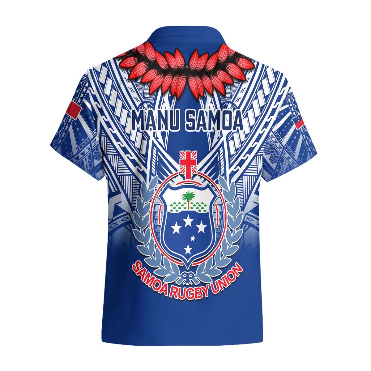 Samoa Rugby Hawaiian Shirt 2023 Go Manu Samoa With Ula Fala Style LT14 - Polynesian Pride