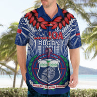 Samoa Rugby Hawaiian Shirt 2023 Go Manu Samoa With Ula Fala Style LT14 - Polynesian Pride