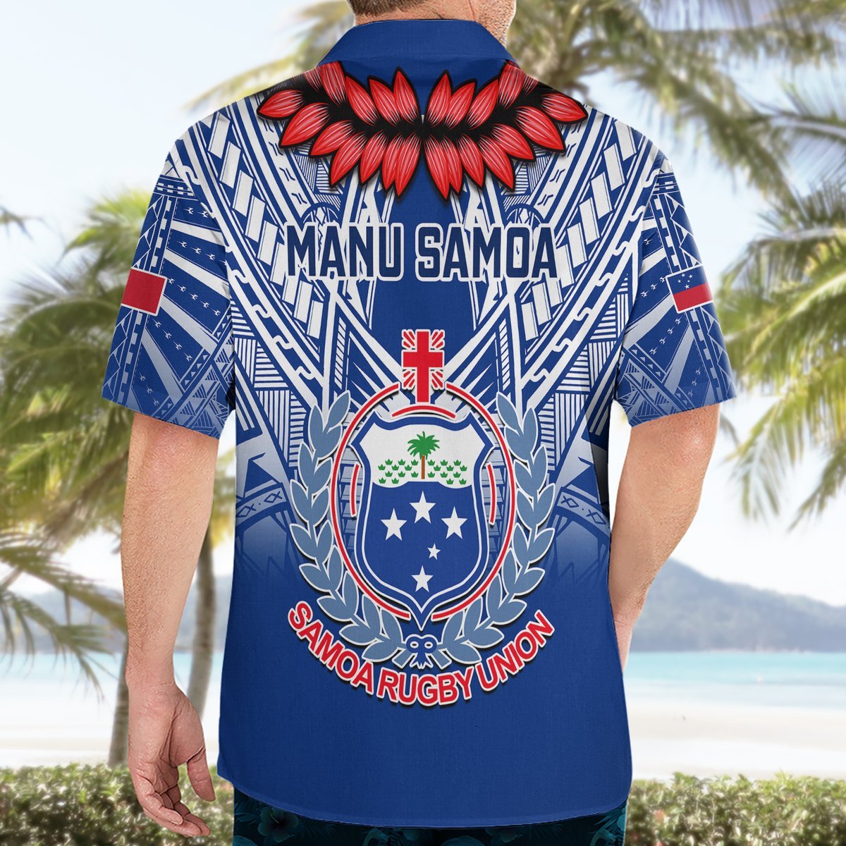 Samoa Rugby Hawaiian Shirt 2023 Go Manu Samoa With Ula Fala Style LT14 - Polynesian Pride