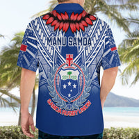 Samoa Rugby Hawaiian Shirt 2023 Go Manu Samoa With Ula Fala Style LT14 - Polynesian Pride