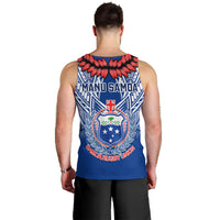 Samoa Rugby Men Tank Top 2023 Go Manu Samoa With Ula Fala Style LT14 - Polynesian Pride