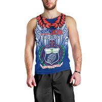 Samoa Rugby Men Tank Top 2023 Go Manu Samoa With Ula Fala Style LT14 - Polynesian Pride