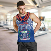Samoa Rugby Men Tank Top 2023 Go Manu Samoa With Ula Fala Style LT14 - Polynesian Pride