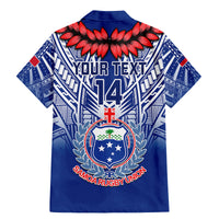 Custom Samoa Rugby Family Matching Mermaid Dress and Hawaiian Shirt 2023 Go Manu Samoa With Ula Fala Style LT14 - Polynesian Pride