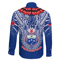 Custom Samoa Rugby Family Matching Mermaid Dress and Hawaiian Shirt 2023 Go Manu Samoa With Ula Fala Style LT14 - Polynesian Pride