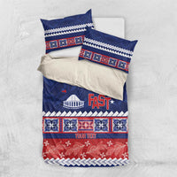 Personalised FAST Samoa Siapo Bedding Set Teuila Flowers Samoan Pattern - Polynesian Pride