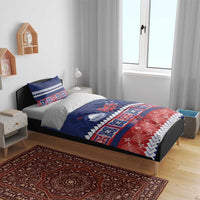 Personalised FAST Samoa Siapo Bedding Set Teuila Flowers Samoan Pattern - Polynesian Pride
