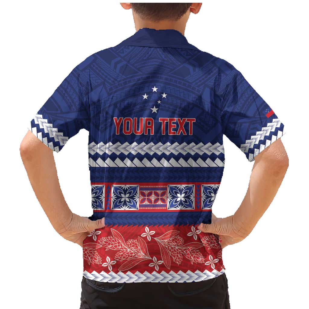 Personalised FAST Samoa Siapo Family Matching Mermaid Dress and Hawaiian Shirt Teuila Flowers Samoan Pattern LT14 - Polynesian Pride