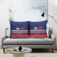 Personalised FAST Samoa Siapo Pillow Cover Teuila Flowers Samoan Pattern - Polynesian Pride