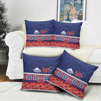 Personalised FAST Samoa Siapo Pillow Cover Teuila Flowers Samoan Pattern - Polynesian Pride