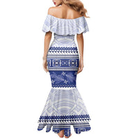 Personalised HRPP Samoa Siapo Family Matching Mermaid Dress and Hawaiian Shirt Teuila Flowers Samoan Pattern LT14 - Polynesian Pride