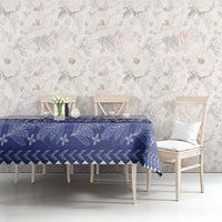 HRPP Samoa Siapo Tablecloth Teuila Flowers Samoan Pattern - Polynesian Pride