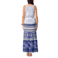 Personalised HRPP Samoa Siapo Tank Maxi Dress Teuila Flowers Samoan Pattern LT14 - Polynesian Pride