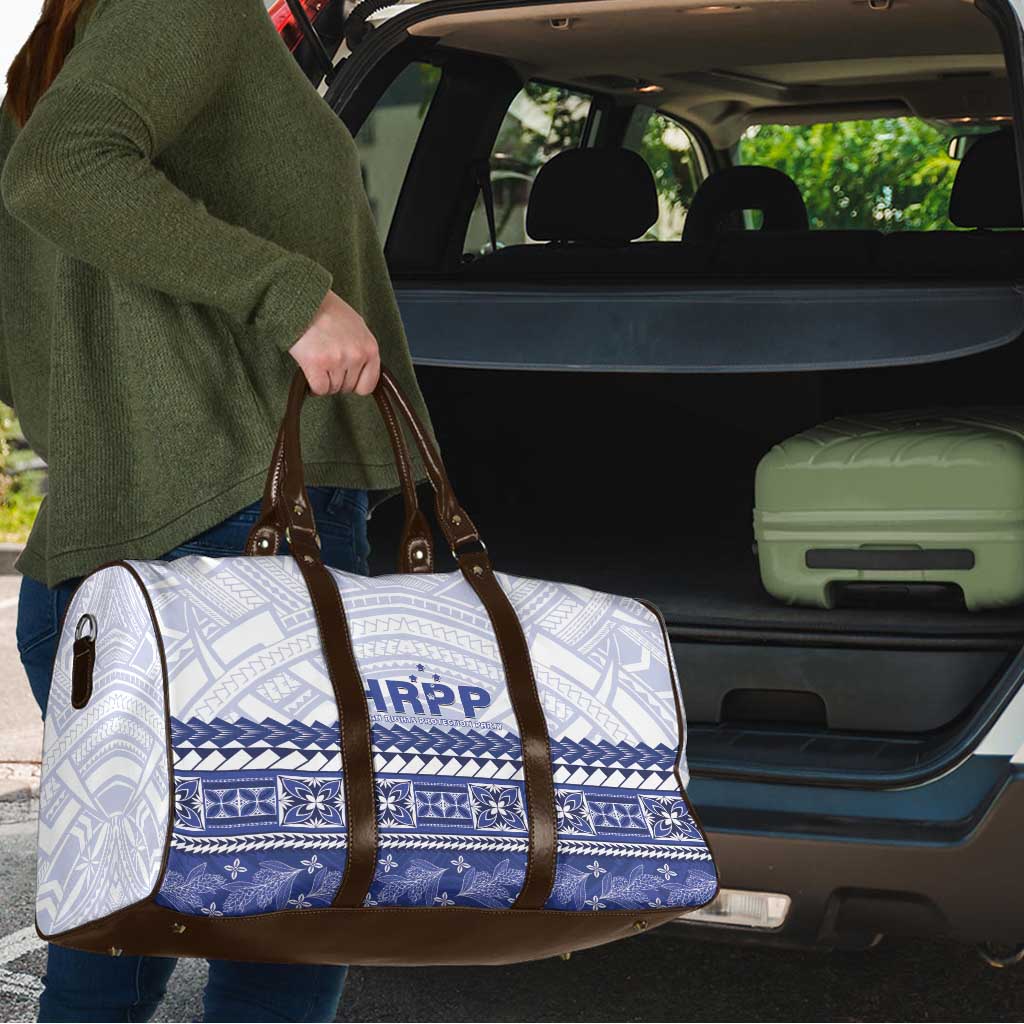 HRPP Samoa Siapo Travel Bag Teuila Flowers Samoan Pattern - Polynesian Pride