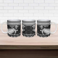 New Zealand Christmas Rugby Personalised Ceramic Mug Meri Kirihimete All Black Maori LT14 - Polynesian Pride