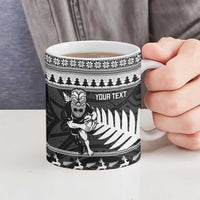 New Zealand Christmas Rugby Personalised Ceramic Mug Meri Kirihimete All Black Maori LT14 - Polynesian Pride