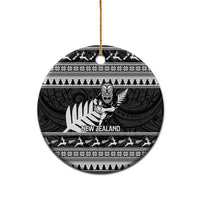 New Zealand Christmas Rugby Personalised Ceramic Ornament Meri Kirihimete All Black Maori - Polynesian Pride
