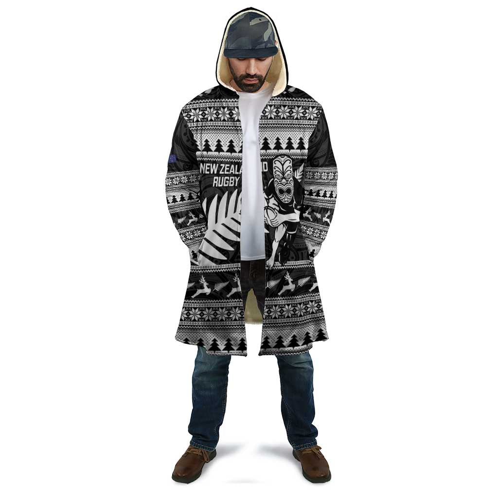 New Zealand Christmas Rugby Personalised Cloak Meri Kirihimete All Black Maori LT14 - Polynesian Pride