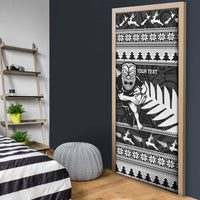 New Zealand Christmas Rugby Personalised Door Cover Meri Kirihimete All Black Maori LT14 - Polynesian Pride