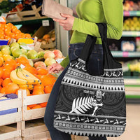 New Zealand Christmas Rugby Personalised Grocery Bag Meri Kirihimete All Black Maori LT14 - Polynesian Pride