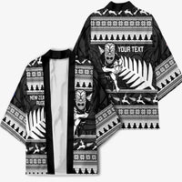 New Zealand Christmas Rugby Personalised Kimono Meri Kirihimete All Black Maori LT14 - Polynesian Pride