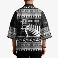 New Zealand Christmas Rugby Personalised Kimono Meri Kirihimete All Black Maori LT14 - Polynesian Pride
