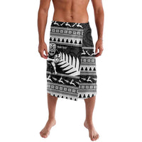 New Zealand Christmas Rugby Personalised Lavalava Meri Kirihimete All Black Maori LT14 Black - Polynesian Pride
