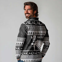 New Zealand Christmas Rugby Personalised Long Sleeve Polo Shirt Meri Kirihimete All Black Maori LT14 - Polynesian Pride